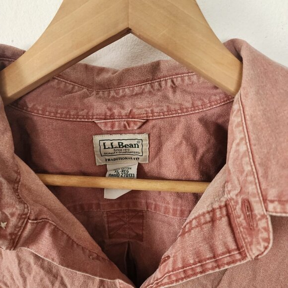Ll Bean Traditional Fit Top XL Regular 100% Cotton - Picture 3 of 6